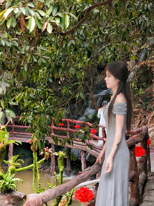 金蛇獻福，遊龍峽的花漾盛宴
