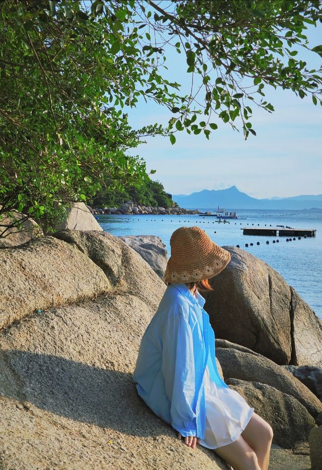 真係冇出國！深圳有自己嘅巴厘島玻璃海絕美… 深圳嘅海已經next level咗！🩵喺大鵬發現咗比桔釣