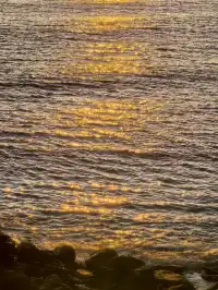 大連傅家莊的落日熔金