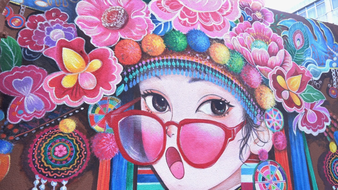 ウォールアート 江戸時代 絵 花 壁 アートパネル 花 19 19cm 小さい
