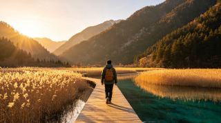 Light hike at Jiuzhaigou reed sea | avoid the crowds and enter a healing green wonderland