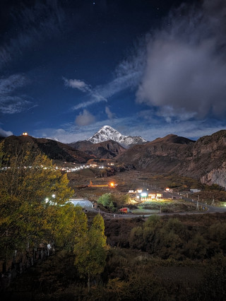 Kazbegi, the mountain peak closest to God
