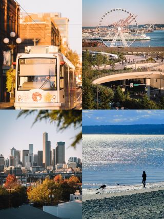Seattle's dual twilight | City melancholy on one side, healing mountains and sea on the other