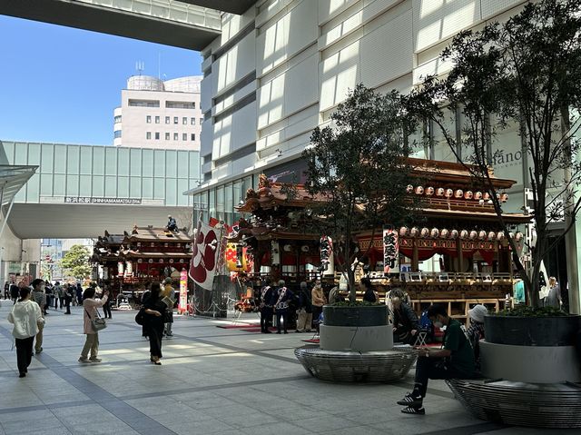 静岡・浜松。『浜松まつり』で賑わう浜松市内。