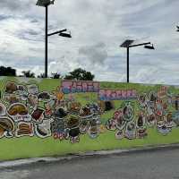 New and vibrant art murals @ teluk intan