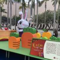 尖沙咀新春福兔藝術裝置