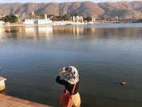 Holy site in Pushkar, India