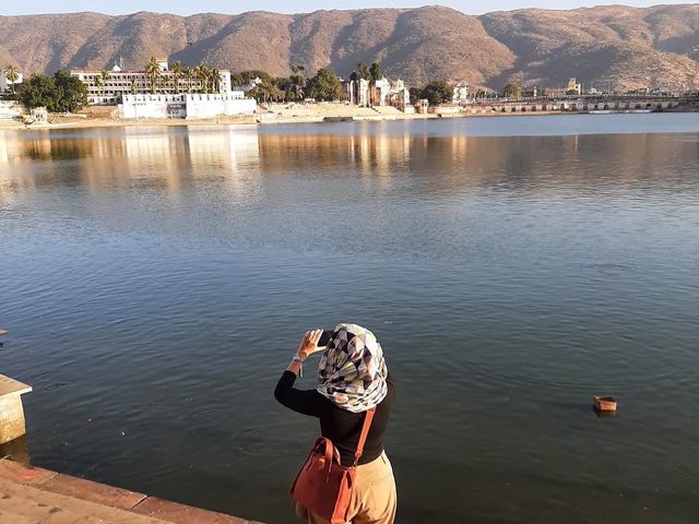 Holy site in Pushkar, India