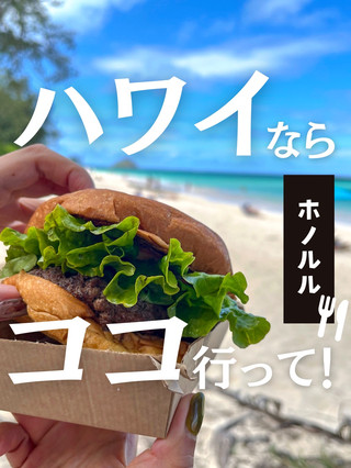 [Hawaii] Great and filling! We went to a popular hamburger chain in Hawaii!
