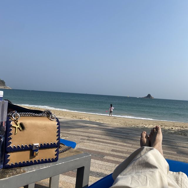 大梅沙私人海灘Chill一天 享受陽光與海浪聲