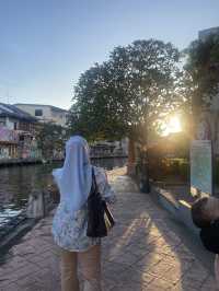 ; Walking along Malacca River.🌊