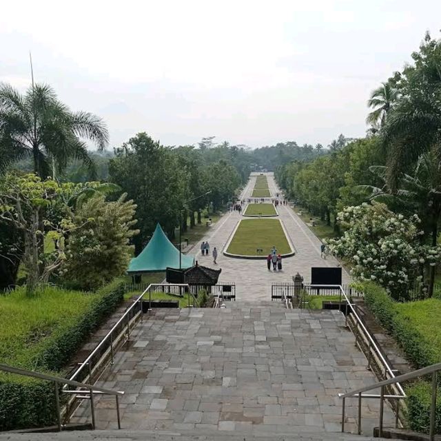 Exploring the Borobudur Temple at Sunrise 🌄