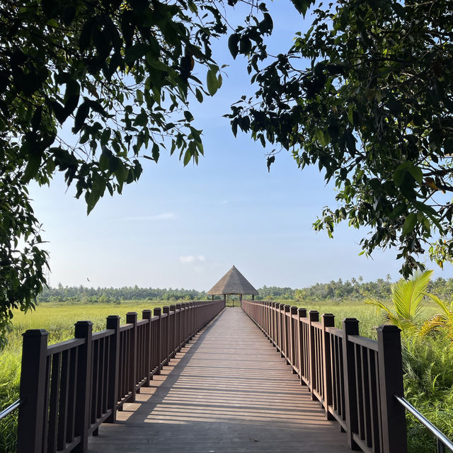 Unique nature park in idyllic island