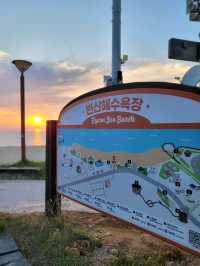 휴양지 느낌 가득 전북 일몰명소 변산해수욕장🏖