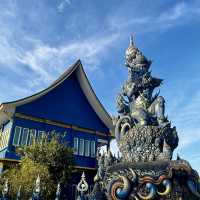 วัดสีน้ำเงิน วัดร่องเสือเต้น จ.เชียงราย