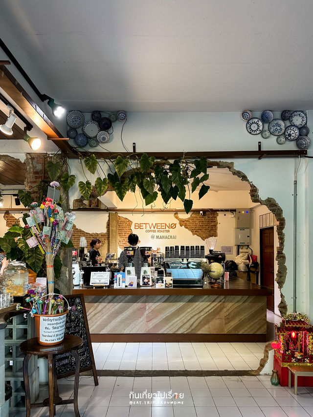 กาแฟดีที่มหาชัย ในบรรยากาศวินเทจ