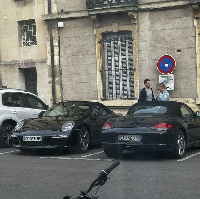 Dijon France. Famous for its vineyards and night bars 