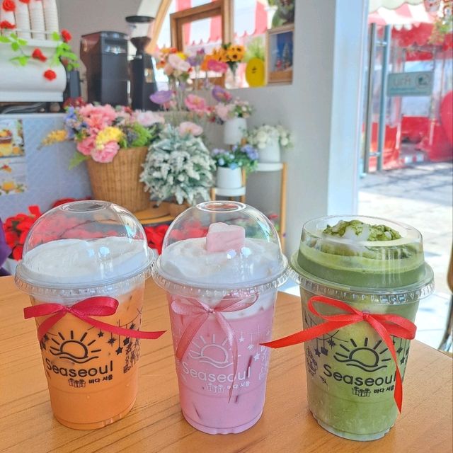 seaseoul คาเฟ่ดีริมทะเล ตกแต่งร้านน่ารัก😍🏖