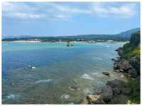 【沖縄/恩納村】絶景‼︎琉球石灰岩の断崖から臨む東シナ海＊万座毛＊