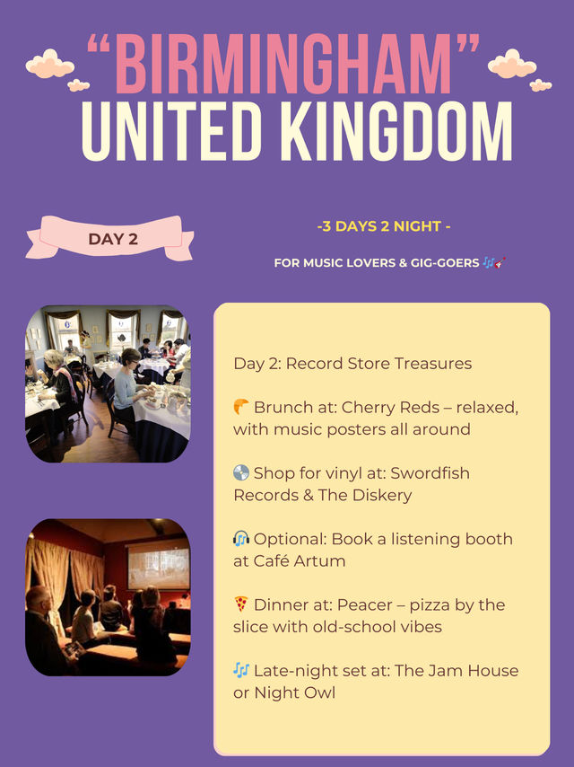 Birmingham 3-days itinerary 📍