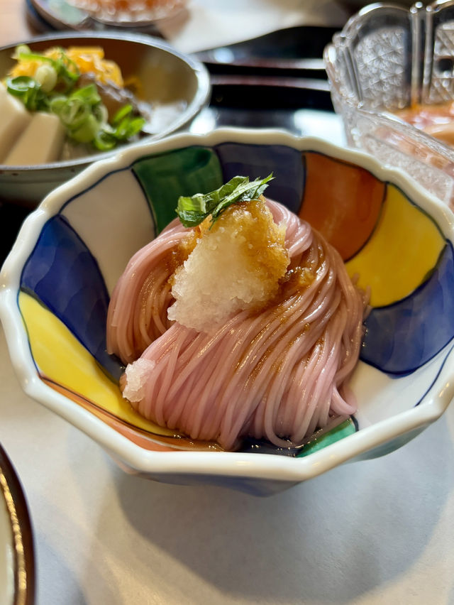 【奈良・三輪】色とりどりの手延べ素麺で味わう三輪の四季「千寿亭」