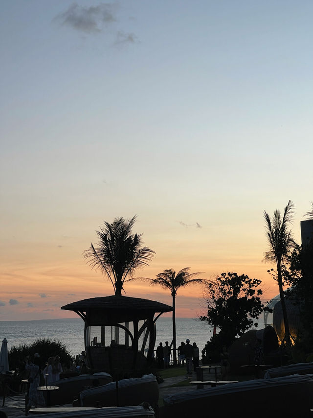 sunset at Luna Beach Club