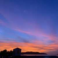 Vanilla sky at Momochi Seaside Park, Fukuoka