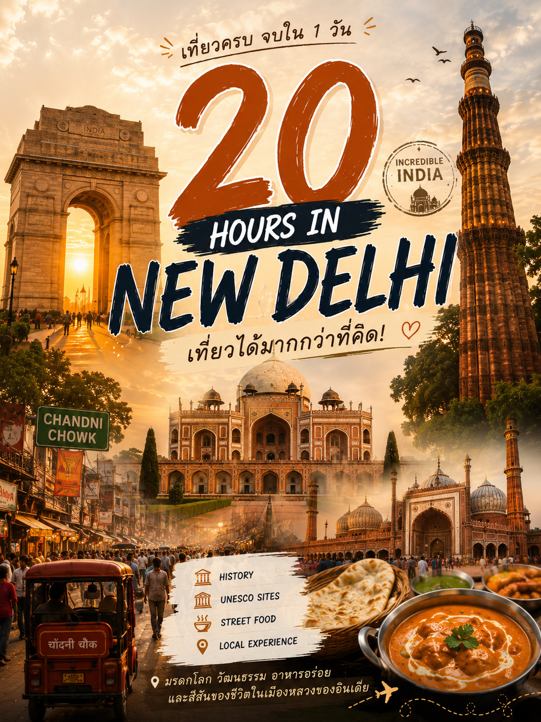 🇮🇳 Bạn có thể tham quan và làm gì trong 20 giờ ở New Delhi?