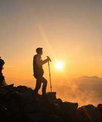 Golden Sunrise from Mount Sibayak