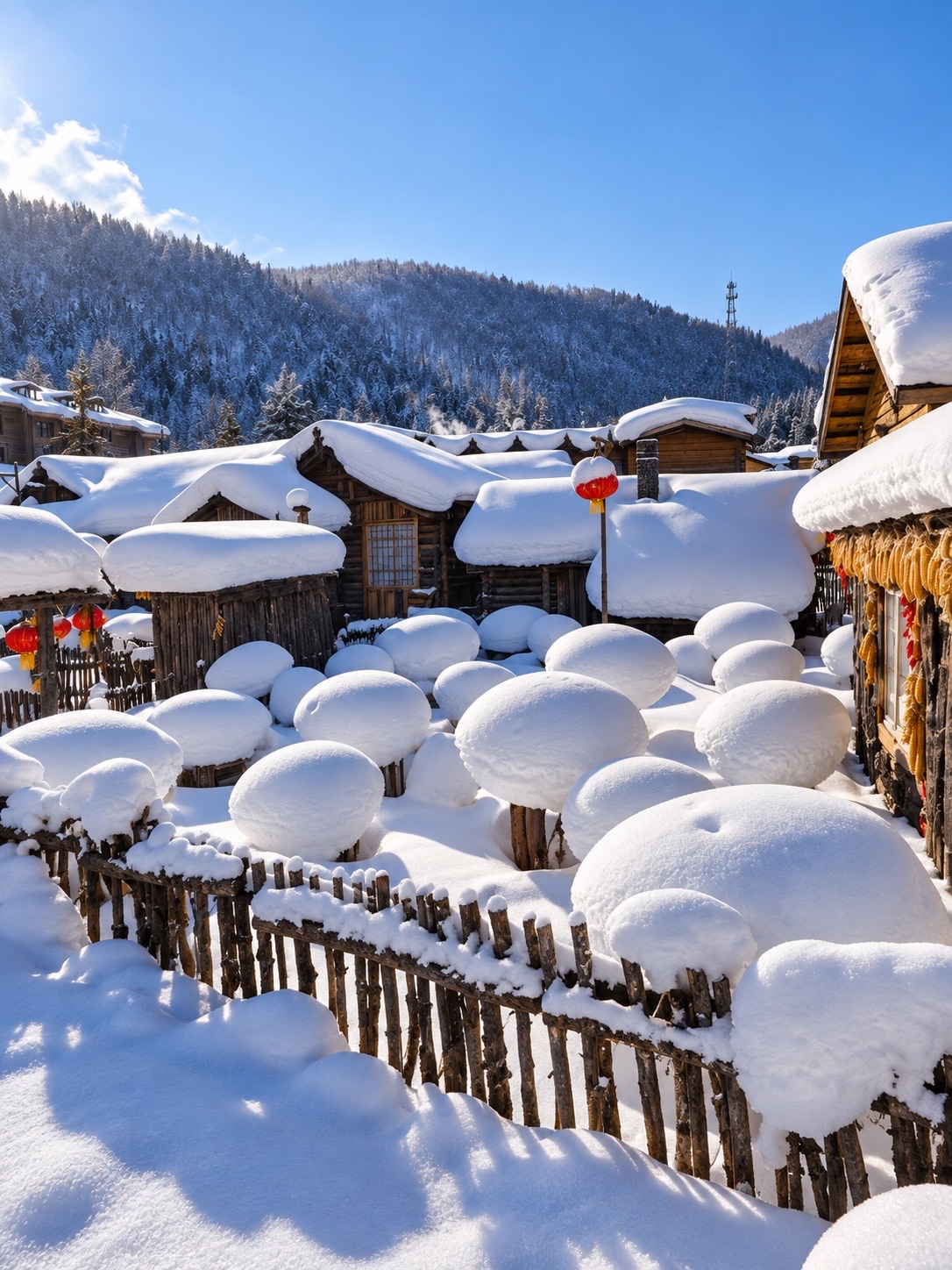 China Snow Town — A Fairytale Winter Wonderland.
