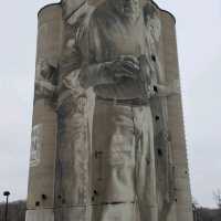 Guido van Helten Silo Mural