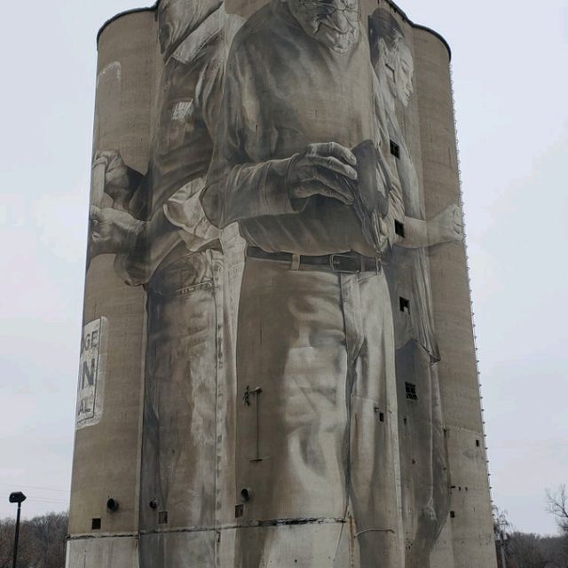 Guido van Helten Silo Mural