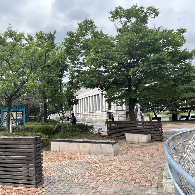 산책하기 좋은 전쟁기념관 앞 공원 ⛲️