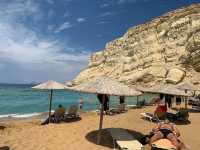Matala beach Crete 🏖️