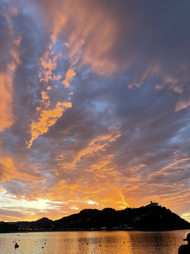 サン・セバスティアンの夕日
