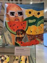 Silky painting in Neglinnaya gallery 