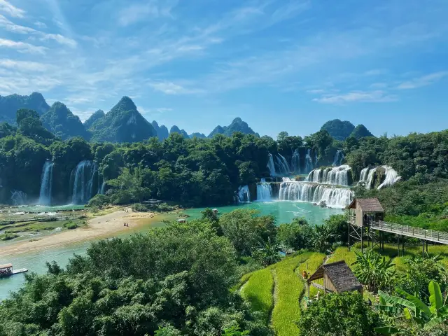 Transnational waterfall between China and Vietnam! Every step in Chongzuo is a postcard! So beautiful