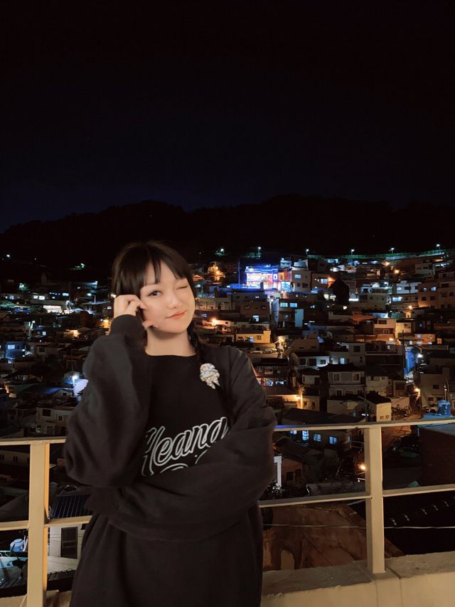 韓國釜山甘川文化村夜景拍攝攻略！