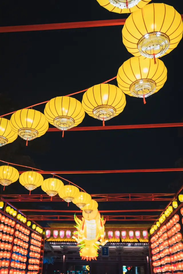 Xi'an Dragon Year's first lantern festival! The joy of free park touring