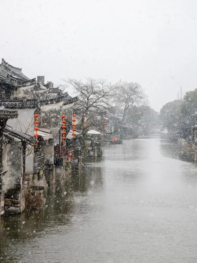 下雪的西塘真的離譜！