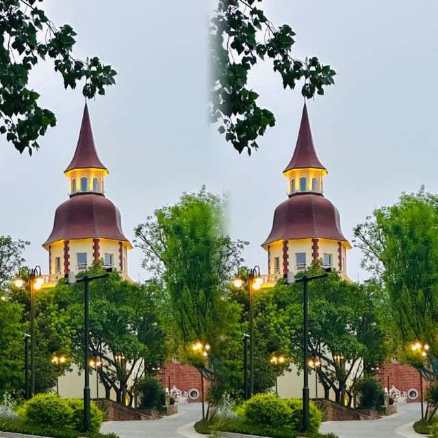 這不是德國,而是人煙稀少風景優美的德陽玄珠湖公園。