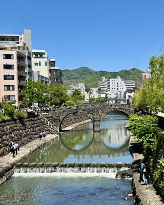 Nagasaki Megane Bridge, Japan. 