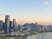 傍晚5、6點，歡樂港灣的日落美得令人窒息！
