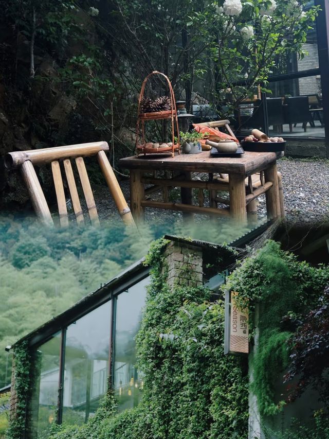 270°落地玻璃房，臥看竹海