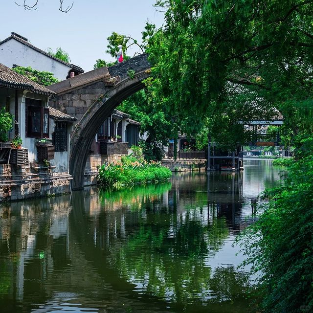 南潯古鎮 江南水鄉遊船 湖州夏天