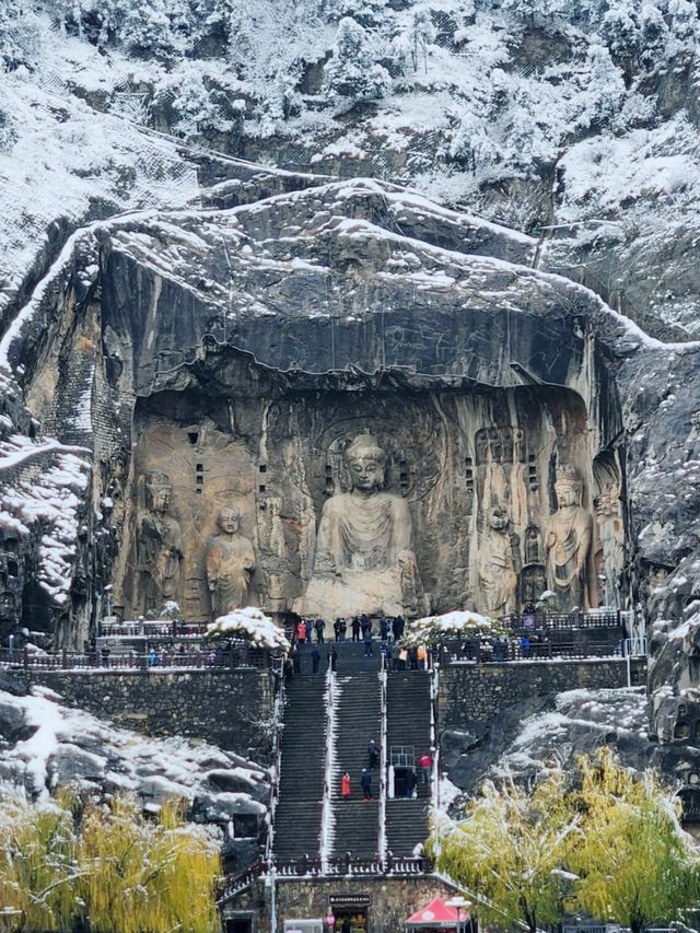 洛陽龍門石窟冬雪攻略雪中佛龕一眼越千年 洛陽龍門石窟冬雪攻略雪中佛龕一眼越千年