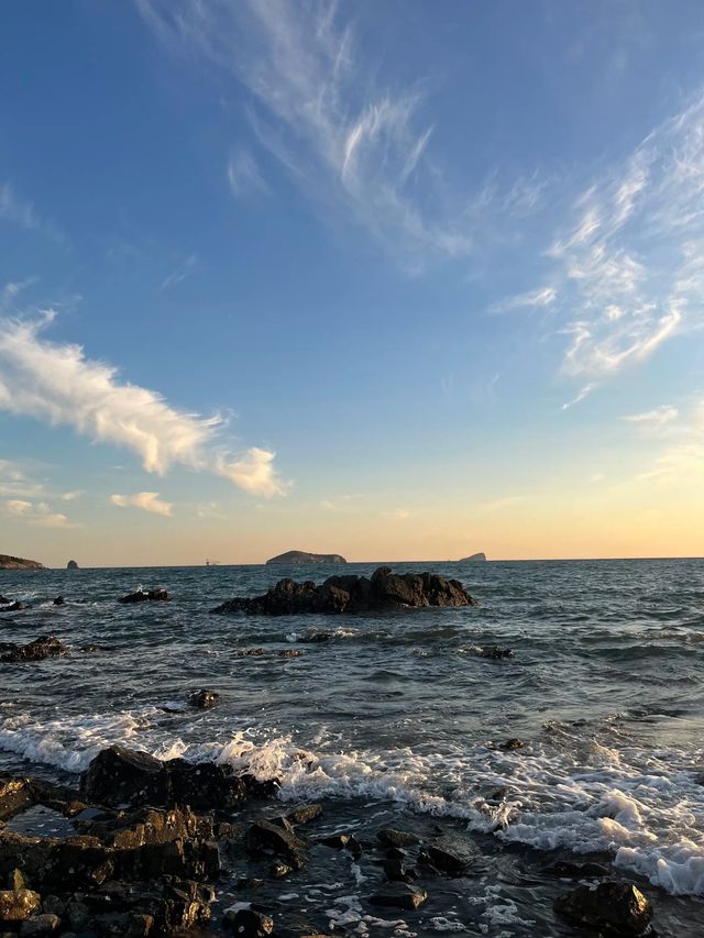 冬日銀沙灘絕美日出