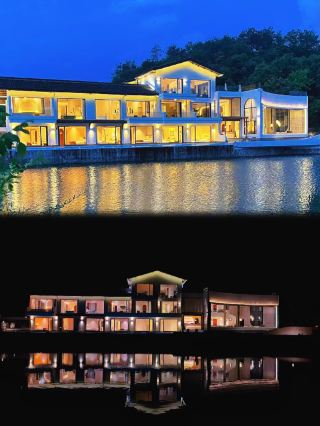 Lie back and watch the starry sky while soaking in a private hot spring! This wabi-sabi style beautiful inn in Hengdian hides the mountain and wild life you long for