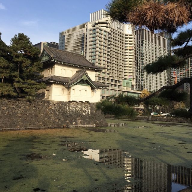 Palace right in the central of Tokyo 