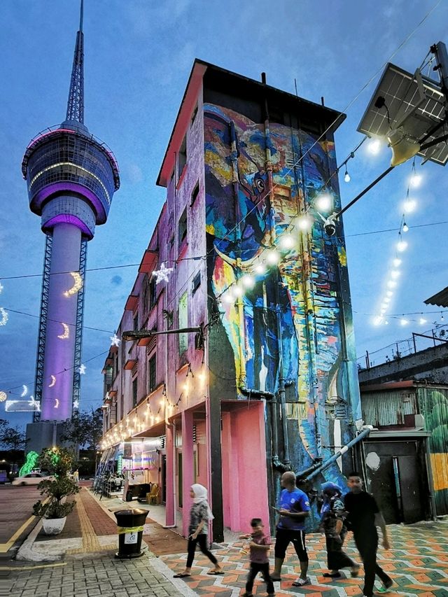 The colours of Kuantan Art Street, Pahang.